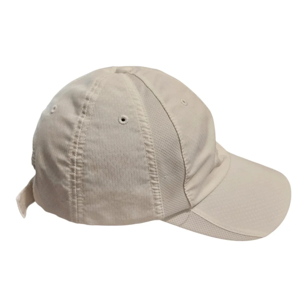 Nike Golf Hat Mens White Brown Swoosh Adjustable Performance Mesh Cap 247077-100